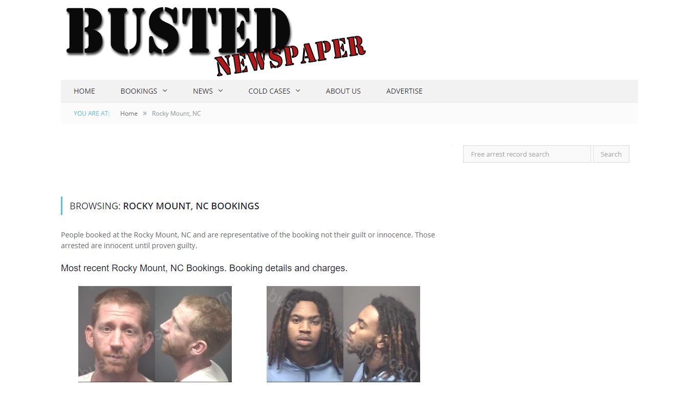 Rocky Mount, NC Mugshots - BUSTEDNEWSPAPER.COM